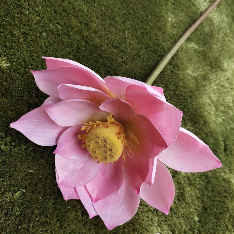 Lotus Silk Flower Simulation For Home Office Decoration And Photo Backdrops