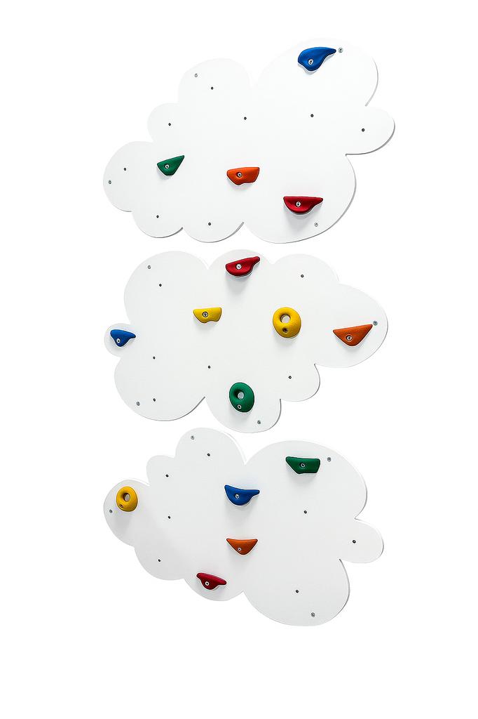 Climbing Wall Cloud 3 White - Coloured Grips