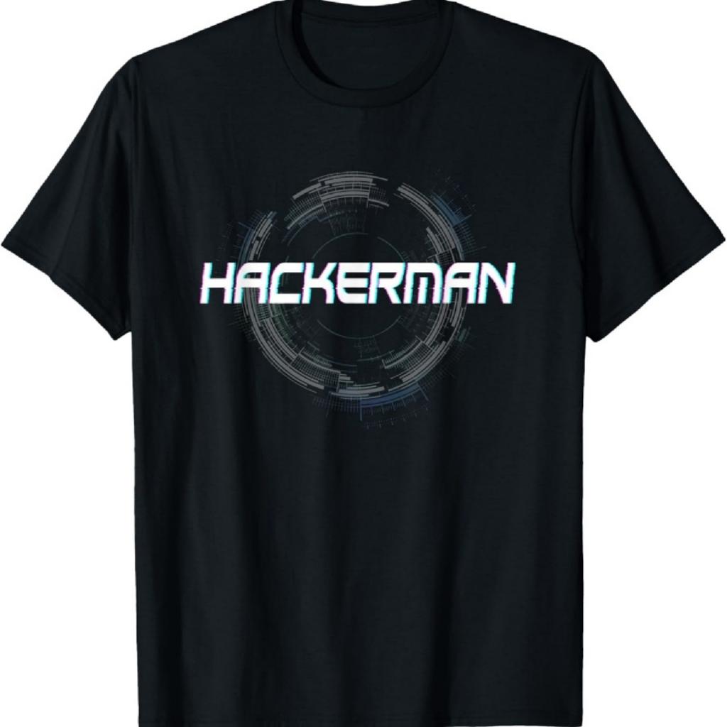 Hackerman - Funny Computer Hacker & White Hat Hacker Gift T-Shirt