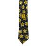 Used CHANEL tie COCO Mark Star Chain silk Navy gold suit