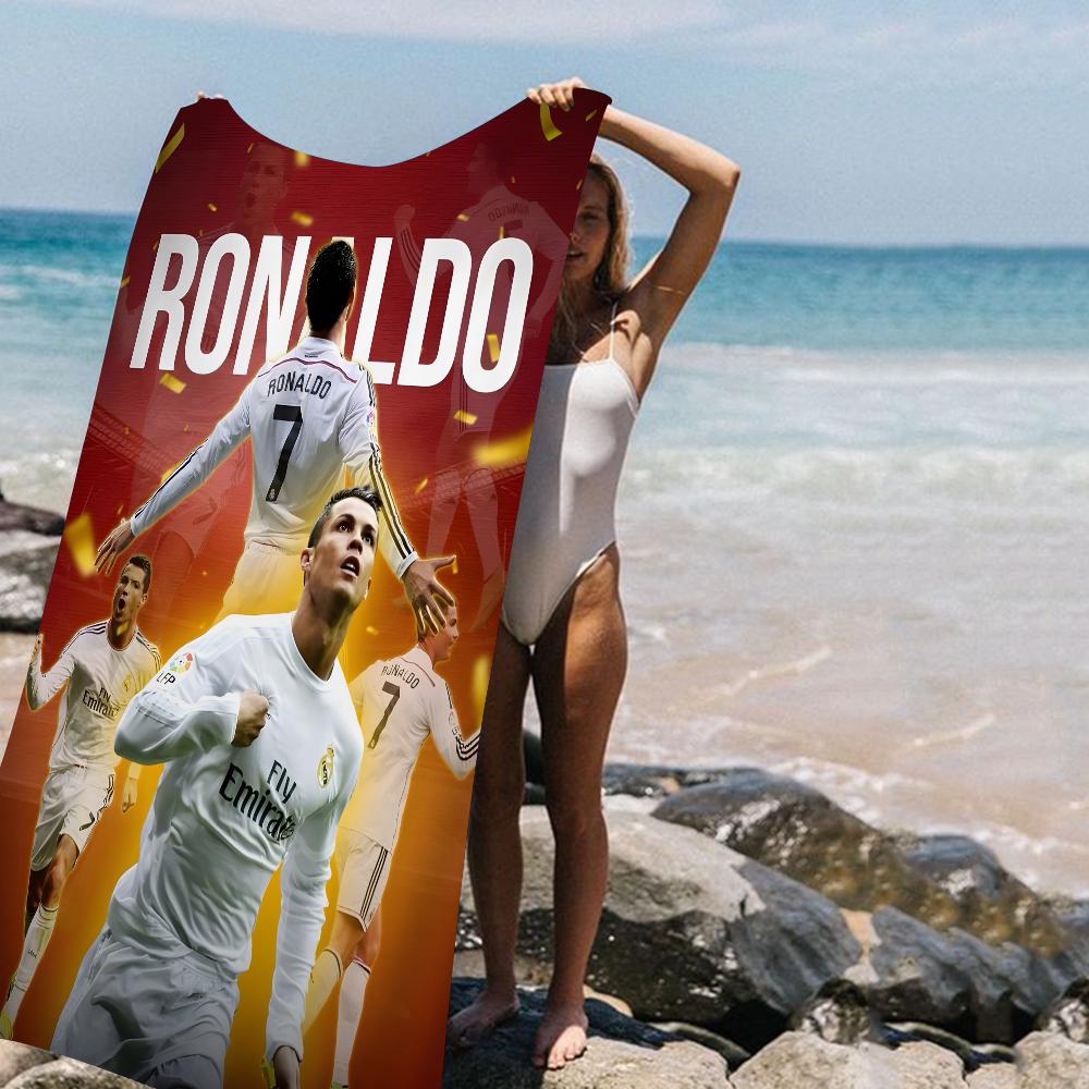 C-Cristiano R-Ronaldo CR7 Beach Towel Summer Kids Large Bath Pool Beach Towel Microfiber Absorbent for Swimming Travel