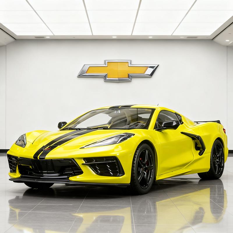 

Maisto 1:24 Chevrolet Corvette Stingray Coupe Alloy Car Diecasts & Toy Vehicles Car Model Miniature Scale Model Car For Children жёлтый