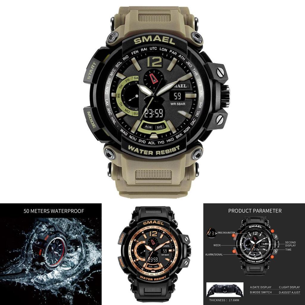Smael Sport Watch Men Fashion Digital Led Electronic Quartz Classic Timeless Design
