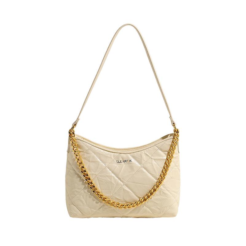 

Tote Bag New Chain Bag Women s Pleated Shoulder Messenger Bag белый