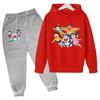Kids Autumn Winter Clothes Hoodie Cartoon Long Sleeves Sportswear Coat+Pants 2P Boy Girl Toddler 3-12Yrs Leisure Top Fashion Set