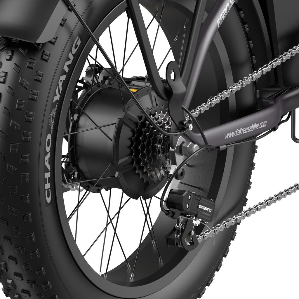 Electric Bicycle All Terrain Fafrees FF20 Polar 500W Motor 20" Fat Tire Adult Electric Bike 48V 26.8AH Shimano 7 Speed Max Load 150Kg