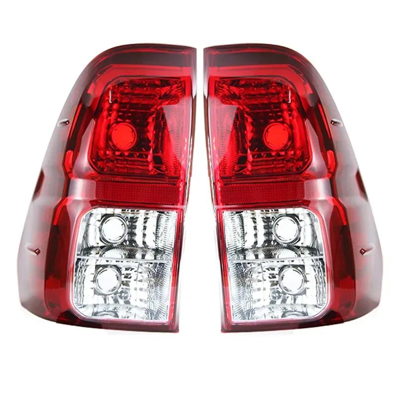 1Pc Tail Light Assembly With Wires For Toyota Hilux Revo Pickup Truck 2015-2018 Rear Taillight Warning Light Reversing Light