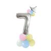 Digital Aluminum Film Balloon Set Balloon Bundle Balloon Column Baby Birthday Party Decoration Arrangement