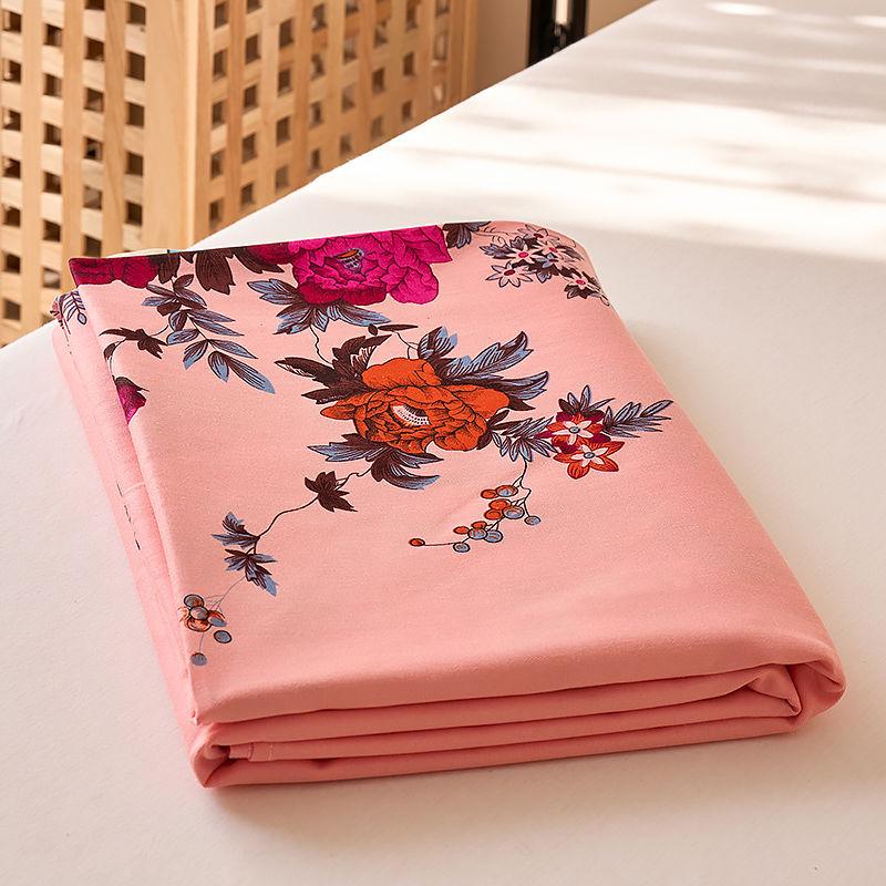 Cotton Single Piece Thick Bed Sheet Printed Bed Sheet Dormitory Single Person Double Person