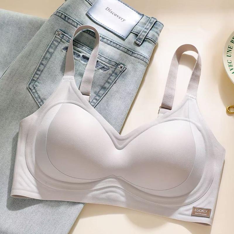 

Jelly Strip Push-Up Bra: Lift & Gather Seamless Wire-Free Comfort for Small Busts XXL (65-73 kg)