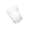 Transparent Trash Can Clear Wastebasket with Handles for Kitchen Bathroom Office Bedroom Living