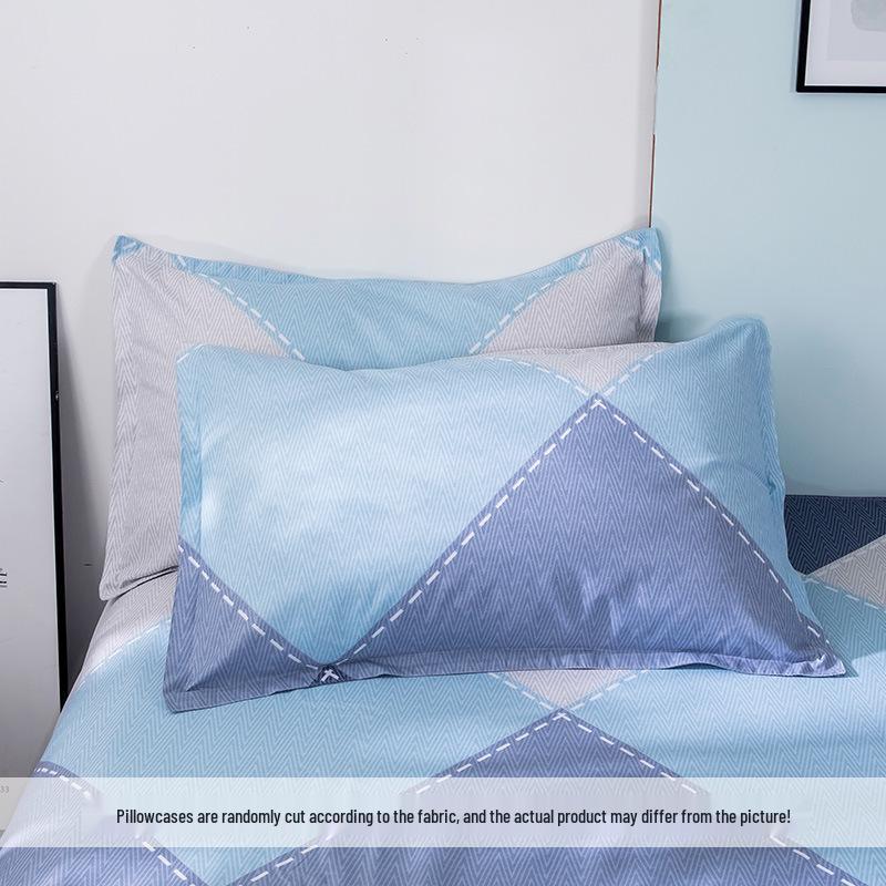 2025 Influencer Pillowcase Set - Pure Washed Cotton, Single 48×74cm, Ideal for Student Dorms, Set of Two