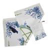 Luxurious Velvet Tarot Cards Table Cover with Pentagram Design
