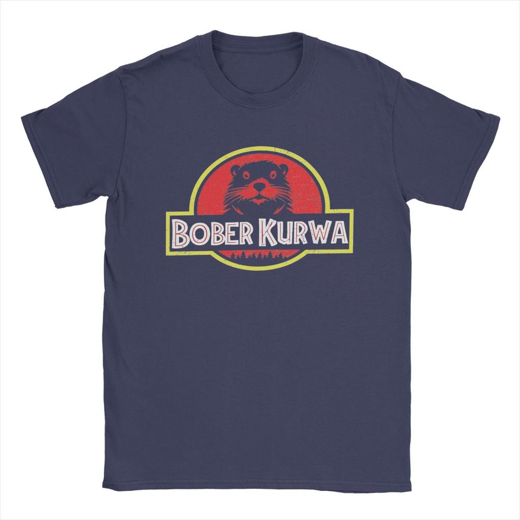 Men T-Shirt Bobr Bober Kurwa Beaver Boberek Casual Cotton Tee Shirt Short Sleeve T Shirt Round Neck Clothes Printed