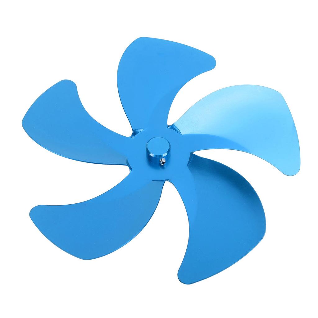 Stove Fan Blade Replacement Aluminum Alloy Enhance Warm Air Circulation Fireplace Fan 5 Blade for