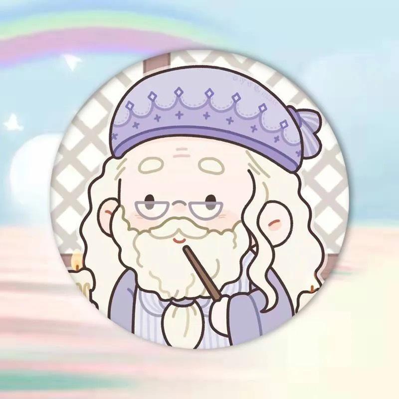 Anime Q Version Badge Brooch