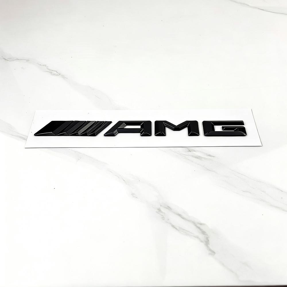 

1pcs 3D Gloss Black ABS AMG Emblem Letters Rear Trunk Badge Sticker for Mercedes Benz W204 W205 W176 W177 W212 W213 Car Styling