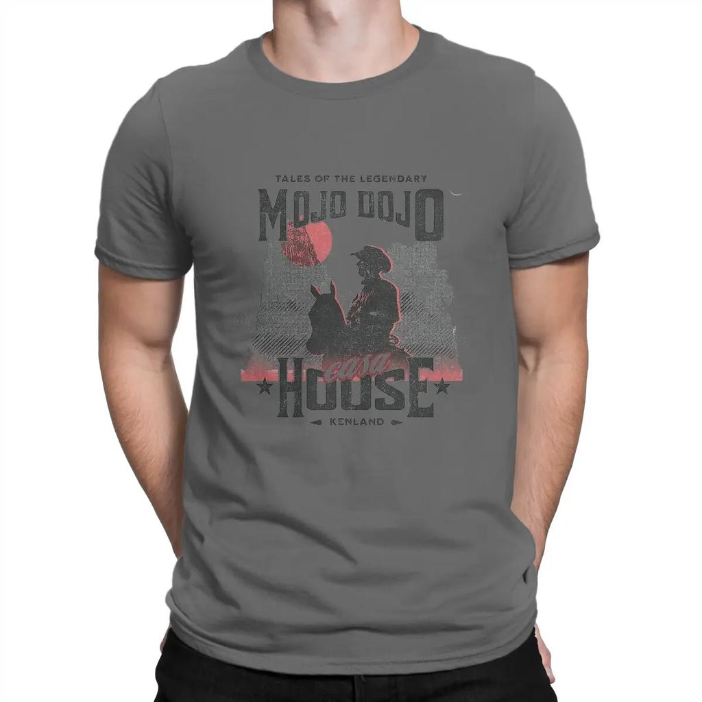 Men's T-Shirt Kenland Leisure Pure Cotton Tee Shirt Short Sleeve M-Mojo Dojo Casa Houses T Shirts Round Neck Clothes New Arrival