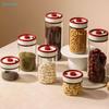 Vacuum Sealed Coffee Canisters Set | Air-Tight Glass Storage Jars with Press-to-Seal Lids for Beans, Tea & Snacks