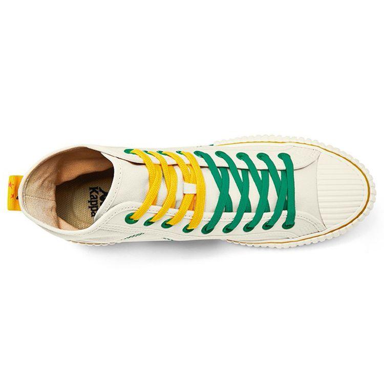 Kappa Fabric Wrap Non-Slip High-Top Skate Shoes Unisex Skate Shoes White K0AY5VS02D-024