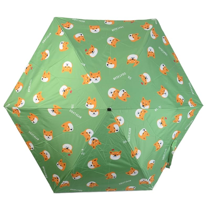 

friends hill folding umbrella Shibata s name green [KS-361-805] Light blocking / UV protection 99% / For both sun and rain / 6 ribs / Hand opening