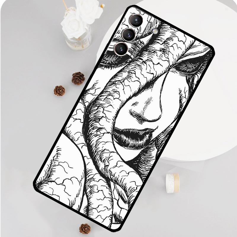

Чехол для телефона в стиле хоррор-манги для Samsung Galaxy S25 S26 Ultra S20 S21 S22 S23 S24 S10 Plus S25 FE Funda Чехол Galaxy S25Ultra