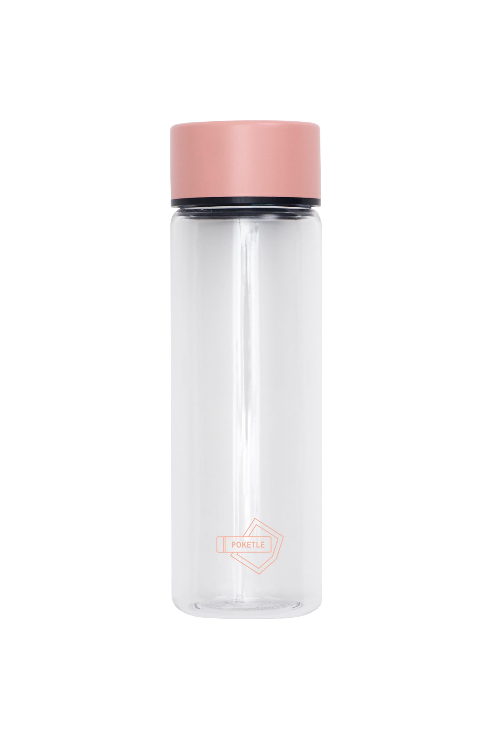 

POKETLE 150ml Water Bottle Slim Lightweight Tritan BPA Free Clear 150 (Pink) розовый