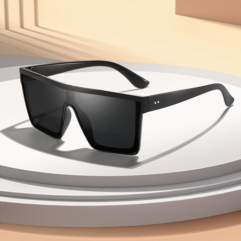 Large Frame European American Fashion Trend Sunglasses - Punk Style, Unisex Driving Sun Protection