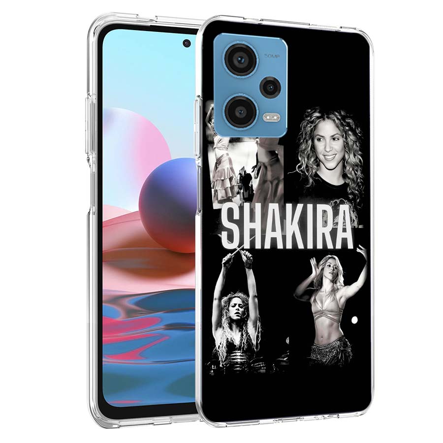 S-Shakira Singer Phone Case For Redmi Note 13 12 14 15 Pro Plus 13R 11 11T 11E 11S 10 Pro 10S 9 9S Cover Cell Clear TPU Capa Cas