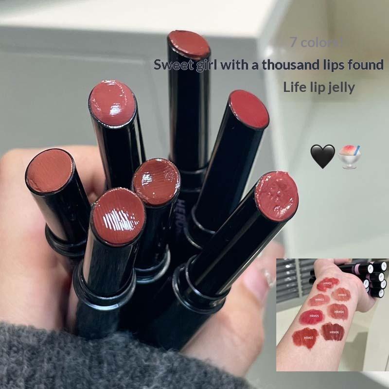 Spiegelglas Gelee Fester Lipgloss Pfirsich Lippenstift Feuchtigkeitsspendender Klarer Wasser Lipgloss Feuchtigkeitsspendender Lip Tint Make-up Koreanische Kosmetik