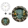 30x30cm Round Wall Clock Requiring No Complicated Setup or Instructions