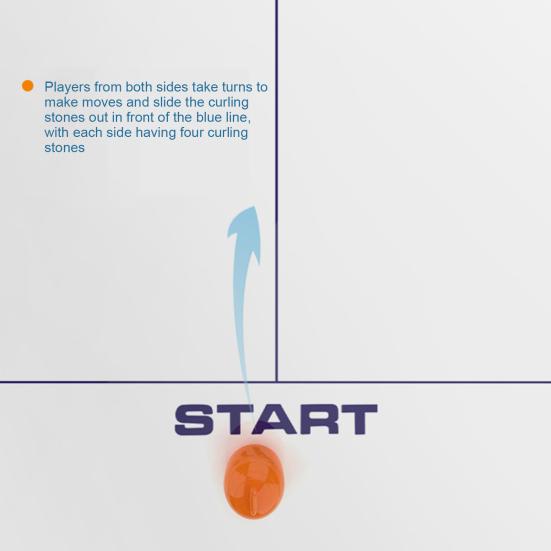 Kids Curling Board Game with Foldable Mat 8/16 Pucks Toddlers Educational Floating Stone Game 2 Players Family Interactive Hockey Toy