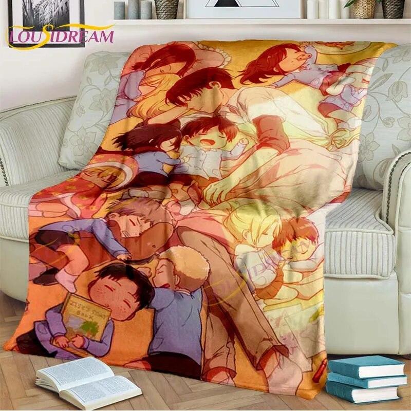 Classic Anime Blanket Attack On Titan Blanket Eren Jaeger Blanket for Bedroom Sofa Livingroom Cartoon Blanket Children's Blanket