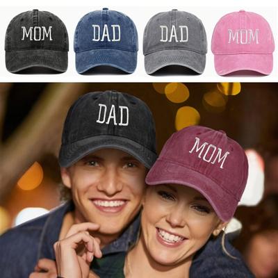 Adjustable DAD MOM Embroidery Baseball Caps Visors Sunscreen Hats Men Women Baseball Hats