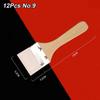 12Pcs/Set White Art Paint Brush Set Barbecue Brush  for Acrylic Oil Paint Varnishes Watercolor