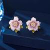 French Retro Flower Earrings, Women's New Popular Niche Design Light Luxury Unique Earrings