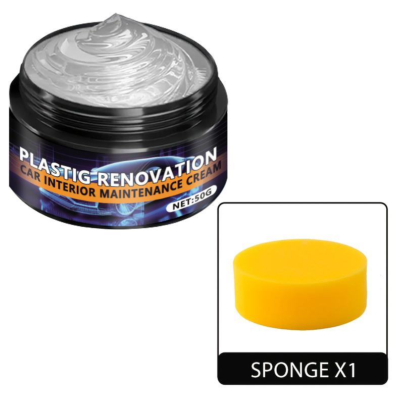 

Car Plastic Restorer, Black Gloss Enhancer, Automotive Interior Leather and Panel Refurbishment Wax Coating Agent, Car Polishing and Repair Coating