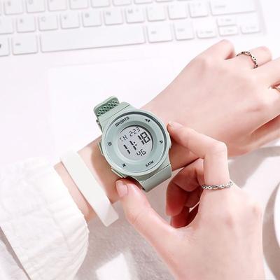 Men's Digital Watch Waterproof Shockproof Drop-Resistant Silicone Band Sport Watch for Teens Students Outdoor Activities