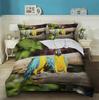 Macaw Bedding Set King/Queen Size Colourful Parrot Duvet Cover Boys Natural Tropical Green Plant Bird Polyester Quilt Cover