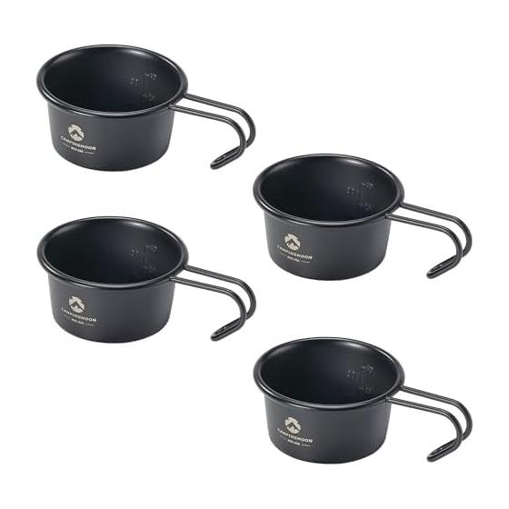CAMPING MOON Sierra Cup Black Черная Sierra Camping Cup Mini Sierra Cup Baby Sierra 60 мл 4 шт. BKS-050-4P