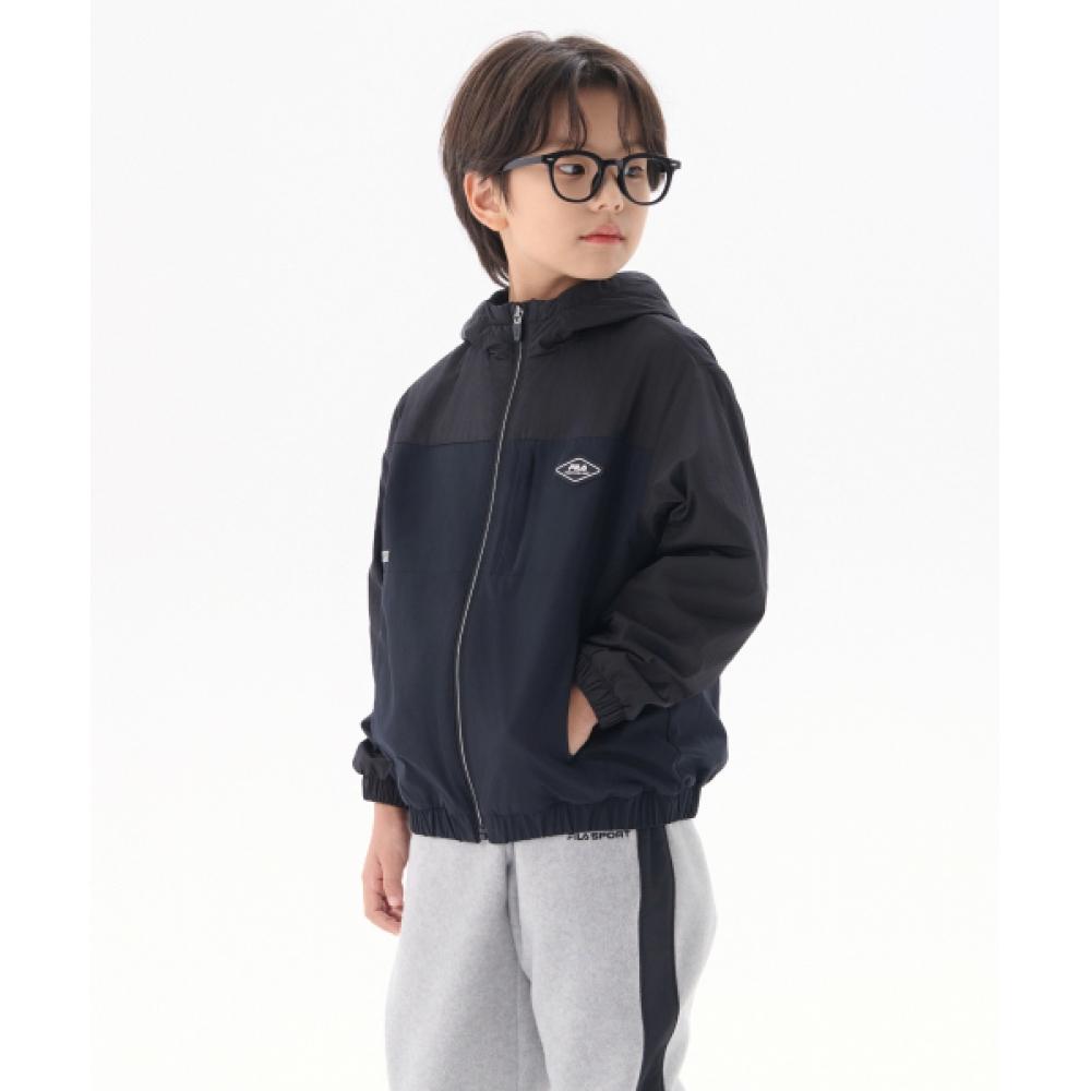 

Fila Kids Pf Woven Warm Up Track Zip Up Fk2wtg4301mblk BLACK/130