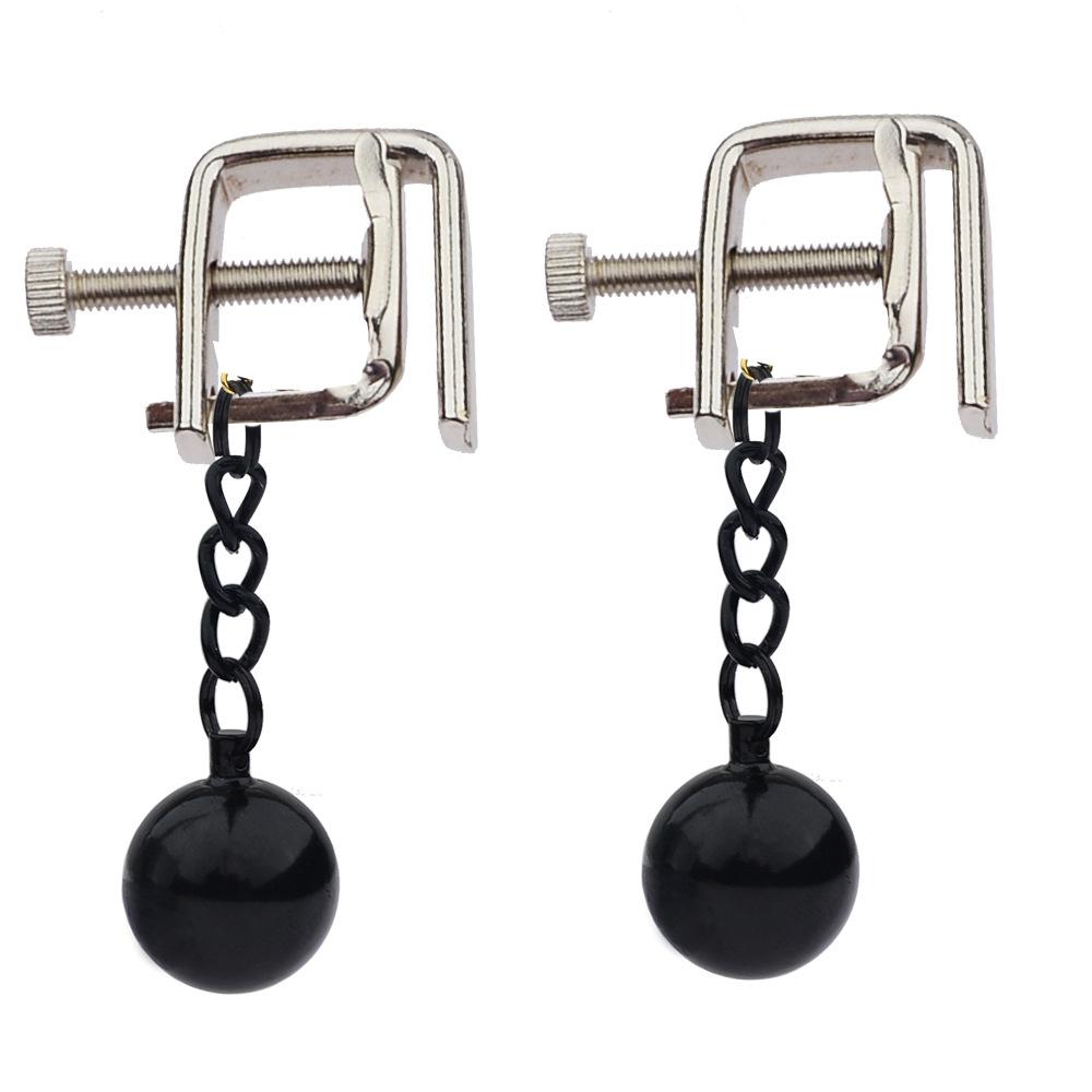 28 Kinds SM Women's Stainless Steel Breast Clip Nipple Clamps Gravity Ball Weight Pendant Traction Stimulator Adult Toys 18