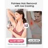 Épilation au laser avec refroidissement par glace - 999 900 flashs Appareil d'épilation IPL permanent et indolore pour tout le corps à domicile pour femmes et hommes