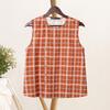 ZANZEA Women Casual Round Neck Summer Sleeveless Plaid Tank Tops