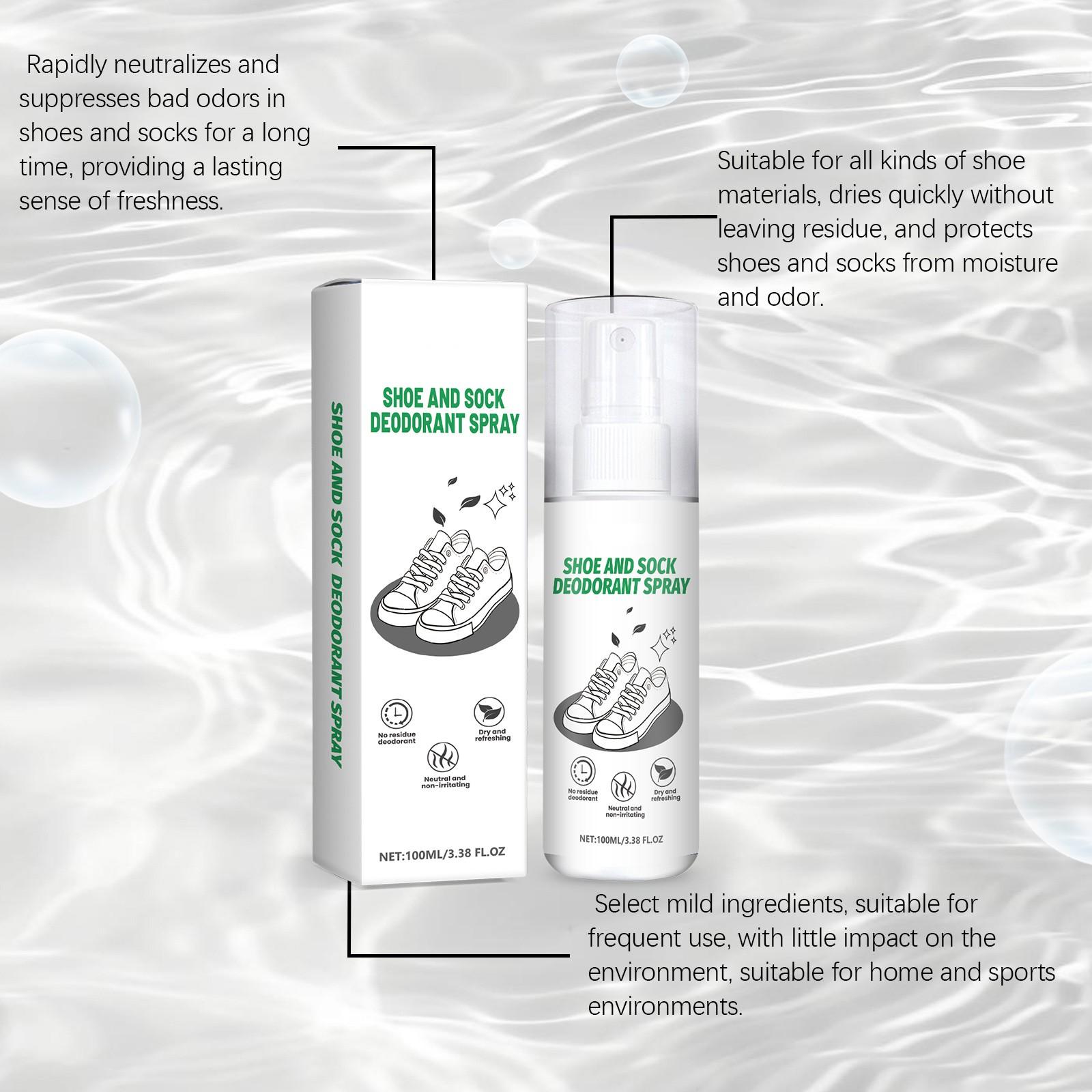 Дезодорант-спрей для обуви и носков Fresh Cleaning Shoes Shoe Rack Socks Deodorant 100 мл — фото 8