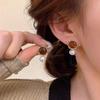2025 Autumn/Winter Retro Maillard Temperament Earrings - Elegant, Versatile & Exquisite
