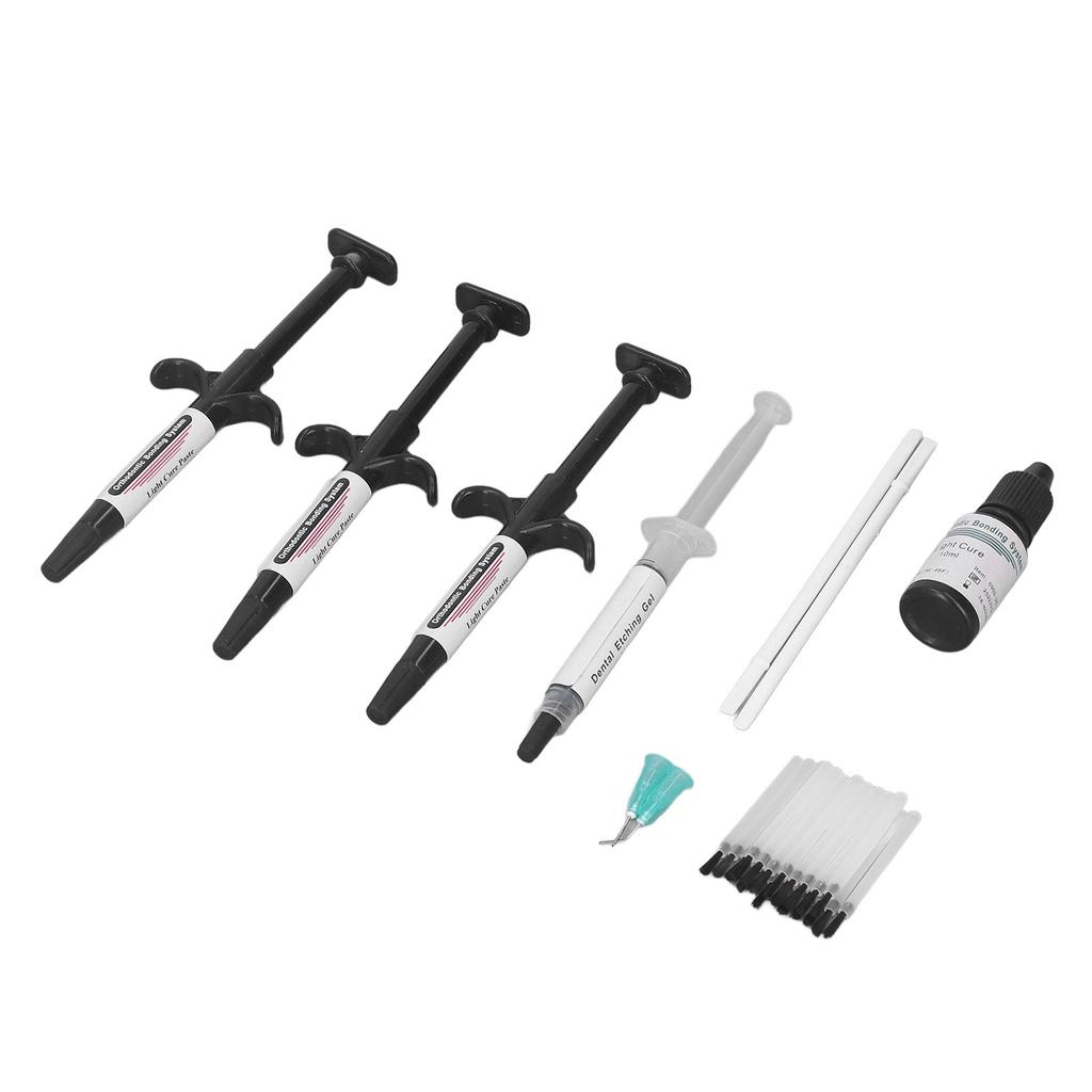 Dentalkleber-Aushärtungsspritze, hohe Bindungsstärke, kieferorthopädisches Dental-Bonding, lichtgehärtetes Kit, Schwarz