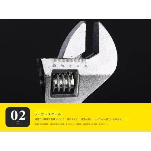 Large Monkey Wrench Spanner, Extra Large, Professional Tool for Heavy Equipment (300mm)