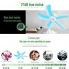 Compact Dorm Ceiling Fan with Remote Control - Quiet, Powerful Breeze with Mosquito Net