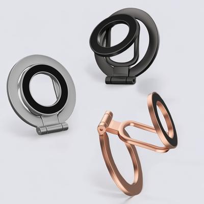 Doppelseitige magnetische Handyhalterung für Magsafe Handy 360° drehbarer magnetischer Metallständer für iPhone 15 16 17 Samsung